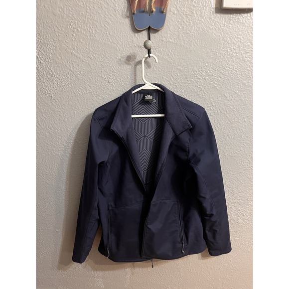 Under Armour Jackets & Blazers - Under Armour Jacket XL Blue ColdGear Infrared‎ Storm Full Zip Fitted Women